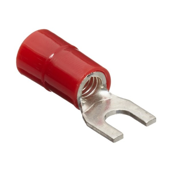 Morris Products 11642 Spade Terminal, Nylon Insulated, Red, 8 Wire