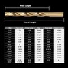 BeHappy 29Pcs Cobalt Drill Bit Set (1/16"-1/2"), M35 HSS, 135