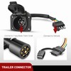 Nilight 4 Way Flat to 7 Way Round Blade Trailer