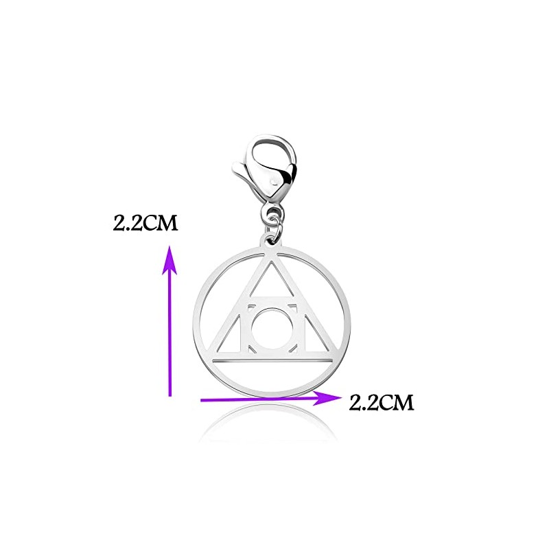 Sello hermético de la luz, símbolo de alquimia, joyería de