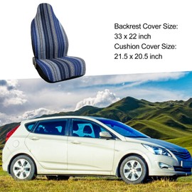 A ABSOPRO Car Seat Cover Breathable Baja Bucket Seat Protector Polyester Blue