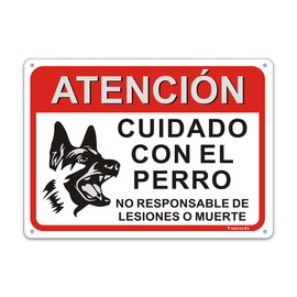 Cuidado Con El Perro 18 x 25 cm