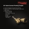 Thunder Hardware Quick Connecting pivoting Coupler for Pressure washers nozzles