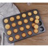 Kingrol 24-Cup Nonstick Mini Cupcake & Muffin Pans, Carbon Steel