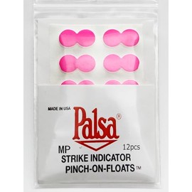 Pinch On Float/Fluorescent Pink/Fly Float/Pack of 12