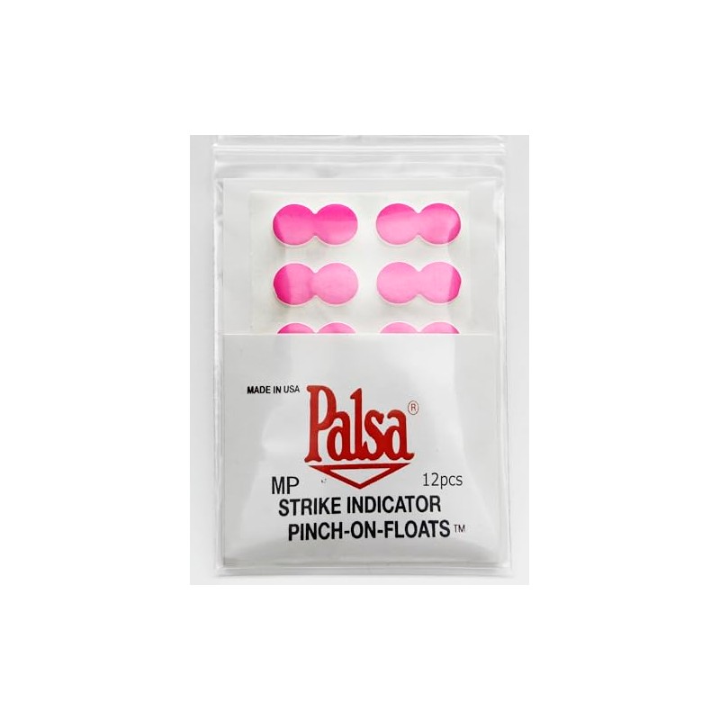 Pinch On Float/Fluorescent Pink/Fly Float/Pack of 12