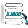 6 Inch Chainsaw Chain, 4 Pieces Replacement Chains with Bar
