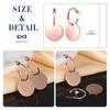INFINIONLY Fashion Men's Stainless Steel Hoop Earrings Round Coin Lady