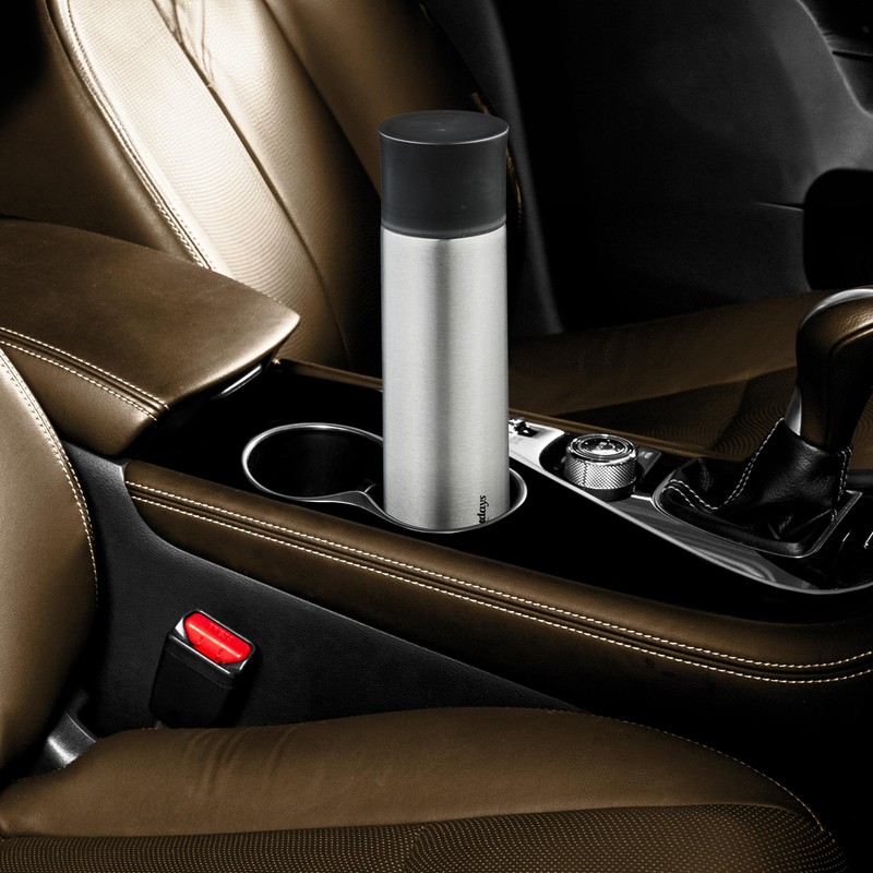 Relaxdays Stainless Steel Water Bottle, 750 ml, Leak-Proof, Cold &