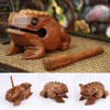 Kingsie Frog Wooden Luck Guitar Percussion Instrument Sound Frog Thai