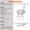 Facon 12V Single Dome RV Pancake Light with On&Off Switch,