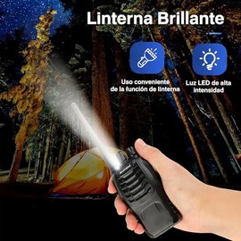Radios de Comunicación Inalámbricos,Walkie-Talkies Inalámbricos 16 Canales,Walkie-Talkies con Micrófono,Intercomunicador Profesional con Led,para hote