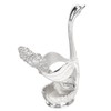 Silver Swan Dinnerware Set Swan Base Holder Teaspoon Cutlery Set