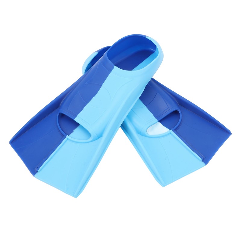2pcs Swim Fins 2 Colour Blue Silicone Anti Slip Swimming