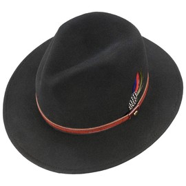 Stetson Rantoul Traveller wool felt hat (M (56-57 cm) - black)