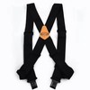Men's Adjustable Elastic Suspenders 5cm Wide X-Back Pants Braces with