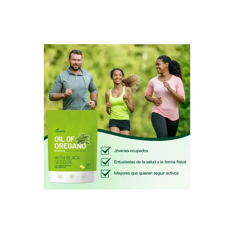 Aceite De Orégano 6000mg 300 Cápsulas Blandas