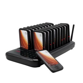 Retekess TD173 Restaurant Pager System, Buzzers for Restaurant, Custom Stickers, 20 Pagers with Buzzer Vibration Flash for Food Court, Hotels, Churches