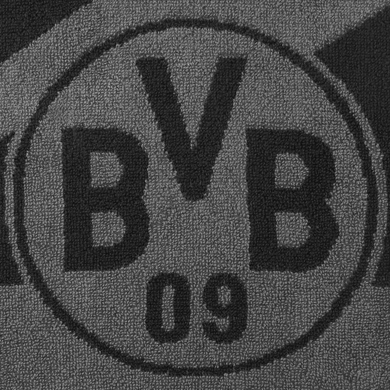 Borussia Dortmund BVB Guest Towel Grey/Black Set of 2