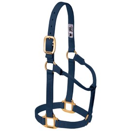 Weaver Leather Original Non-Adjustable Nylon Horse Halter, Average, Navy
