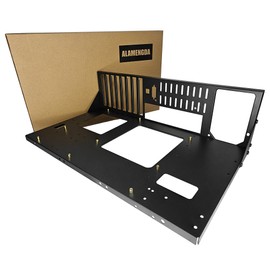 ALAMENGDA DIY Pc Test Bench, Open Chassis Case Rack for ATX/M-ATX/ITX Motherboards,Widely Body Heat Dissipation Design Open Air Pc Case, SSD Motherboards Accessories