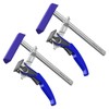 KARRYTON 2-Pack Quick Release Ratchet Track Saw Clamps, 6-1/2" Capacity