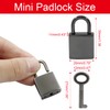 Piutouyar Mini Lock with Key, Small Keyed Luggage Lock, Gun