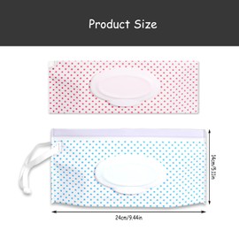 Rumyve2pcs Wipes Dispenser,Reusable Travel Wet Wipe Bag,EVA Portable Travel Wipes Bag Wipes Box,Containers for Wipes On the Road,Home,Office