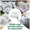 2 Pack Garden Netting for 4x2FT Raised Beds, Ultra-Fine Mesh