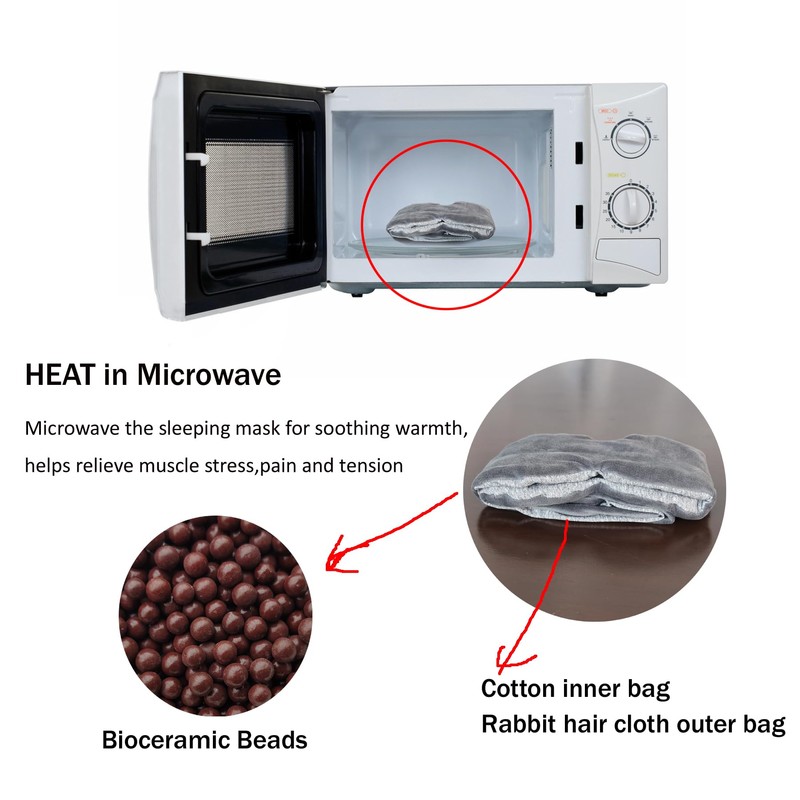DSTARDI Gentle Pressure Sleep Mask, which can be Heated by