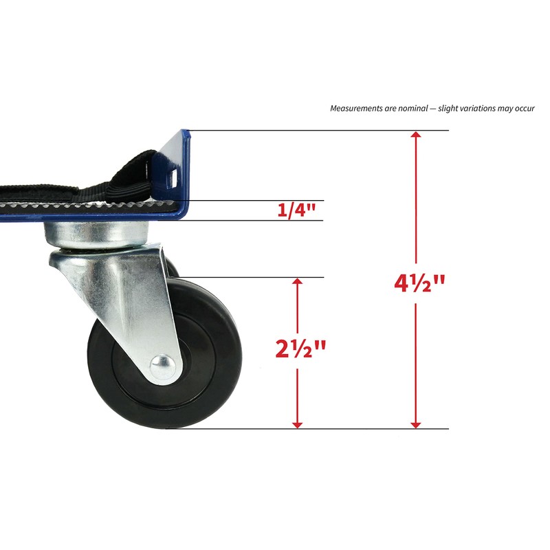 Shepherd Hardware 9298 Snowmobile Dolly Set, 1000-lb Load Capacity ,