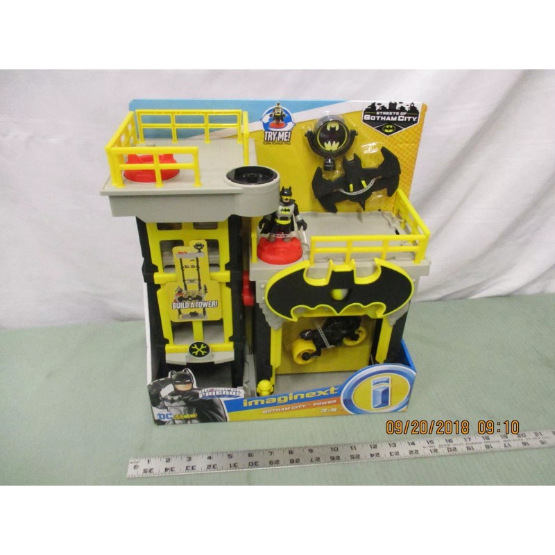 Fisher-Price Imaginext Gotham City Tower Black bat cycle drone NEW