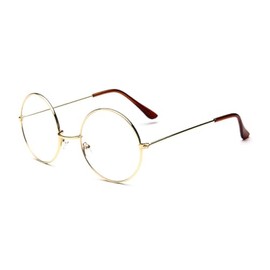 Carocak Round Glasses, Metal, Popular, Preventive, Fashionable, Classic, Driving Glasses, Sunglasses, Men's, Women's, Unisex, gold