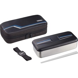 Thermos DSD-704 L-BK Stainless Steel Fresh Lunch Box, 23.7 fl oz (700 ml), Line Black