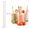 200pcs Snow Cone Spoon Straws, BetterJonny Plastic Spoon Straws Drinking