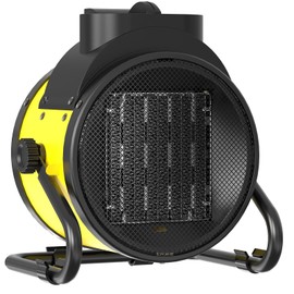 Buyplus Electric Space Heater - Outdoor Heater with Super Long Cord, Overheat Protection, Heaters Heat Up in 2 Seconds, 3 Modes, Small Fan Heater Tent Ceramic Space Heater for Patio, Amber