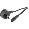 720ACR 2M Flat Mains Figure-8 Lead Iec-C7 Cord Right Angle Plug - 9328202030481