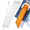Ciieeo 20pcs Stainless Steel Safety Cables with Loops Antidrop Design