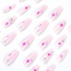 MISUD Coffin Press on Nails Long Ballerina Fake Nails Glossy