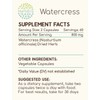 HerbEra Watercress 120 Capsules, 800 mg, Watercress (Nasturtium Officinale) Dried