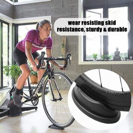 CHOYTONG Bike Front Wheel Riser Block & Quick Release Rear Skewer Kits for Indoor Bicycle Training Replacement Accessories