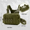 AUMENTAR Tactical EDC Chest Bag Utility Molle Chest Rig Pouch