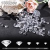 DomeStar 1,000PCS Diamond Decorations, Clear Diamonds Vase Fillers Fake Diamonds