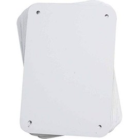 Brady Y48605 6.25" Length x 4.25" Width, BBP85 Aluminum, White Sign Blanks (Pack of 10)