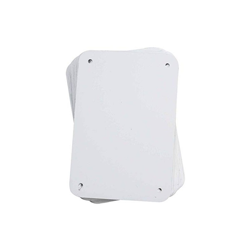 Brady Y48605 6.25" Length x 4.25" Width, BBP85 Aluminum, White