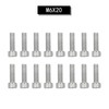 QGHAUC Coil Pack/BRACKET Bolts Stainless Kit Cover Stainless Steel Compatible