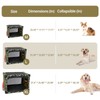 4 Door Portable Folding Dog Soft Crate, Quick Portable with