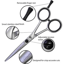 Glamtech One Hair Cutting Scissors, Hairdressing Scissors (6.5 Inches) Ergonomic Sharp-Edged Scissors - Ideal for Hairdressing, Cutting and Styling