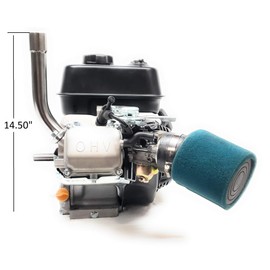 ARSPORT Exhaust with 3/4 Female Thread: Predator 212cc, GX160, GX200, DuroMax 7 Hp