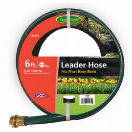 5/8" Inch x 6' Foot Leader Garden Hose for DeHumidifiers & Hose Reels (3)